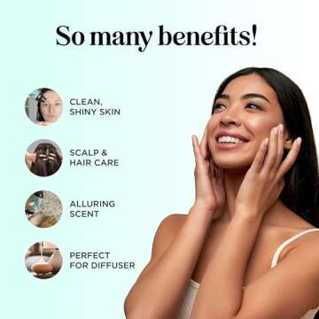 Pure Rosemary Oil for Hair Care - Volumizing Aromatherapy Rosemary Essential Oil for Diffuser Plus Hair Skin and Nail Care - Nourishing Rosemary Hair Oil for Enhanced Shine and Dry Scalp Care (2oz)