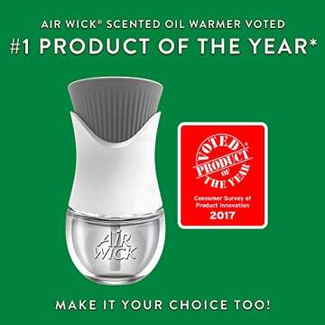 Air Wick Plug in Scented Oil Refill, 2ct, Pumpkin Spice, Air Freshener, Essential Oils, Fall Scent, Fall décor