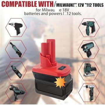 Laimiao Battery Adapter for Milwaukee 12V Power Tools