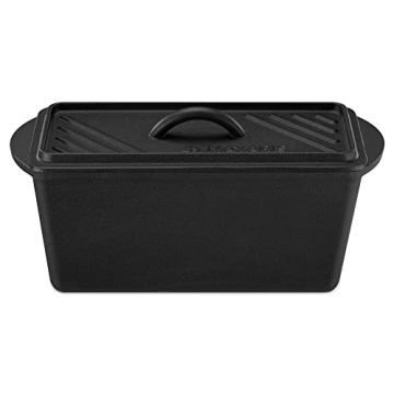 Navaris Cast Iron Bread Pan - Perfect Homemade Loaves