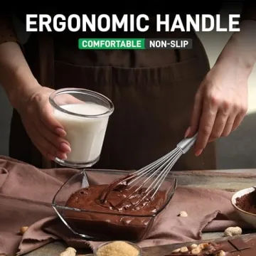 Zulay 3 Pack Stainless Steel Whisk Set - Kitchen Essential