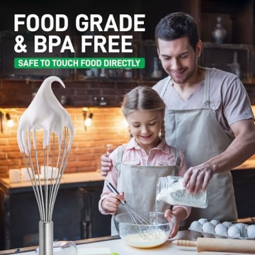 Zulay 3 Pack Stainless Steel Whisk Set - Kitchen Essential