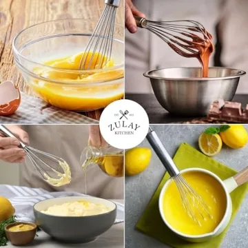 Zulay 3 Pack Stainless Steel Whisk Set - Kitchen Essential
