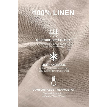 PACIBE Women's Linen Wide Leg Pants Summer Comfort