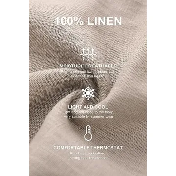 PACIBE Women's Linen Wide Leg Pants Summer Comfort