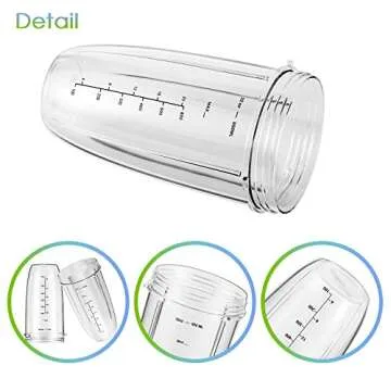 Durable 32oz NutriBullet Replacement Cups with Lids