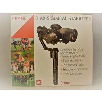 ZHIYUN Crane V2, 3-Axis Gimbal Stabilizer for Mirrorless Camera and DSLR for Sony A7 Panasonic LUMIX Nikon J Canon M