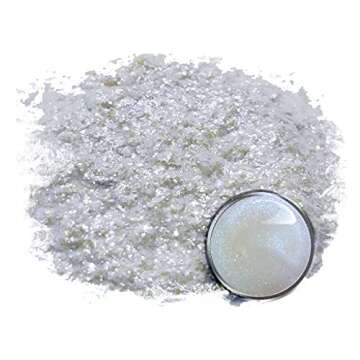 Eye Candy Premium Mica Powder Pigment “Galactic Ghost Blue” (25g) for DIY Art & Crafts