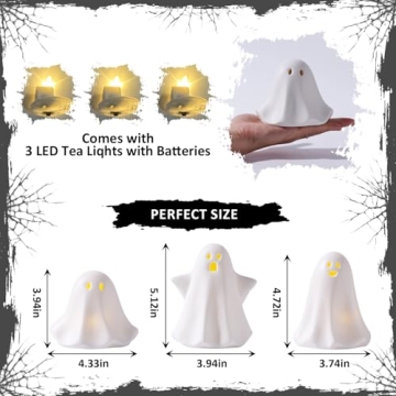 Light Up Ghost Decor for Halloween Fun and Festivities