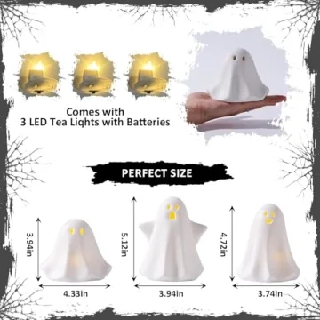 Light Up Ghost Decor for Halloween Fun and Festivities