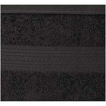 Amazon Basics Soft Cotton Washcloths Set 12-Pack Black
