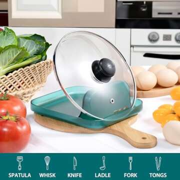 Li&Zhao Spoon Rest for Clean Kitchen Cooking Utensils