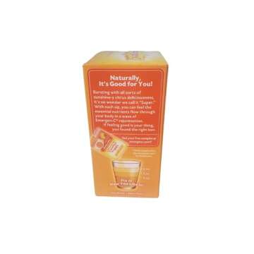 Emergen-C Dietary Supplement with 1000mg Vitamin C (Super Orange Flavor, 0.32 Ounce each, 30 count (Pack of 3-10 packs)