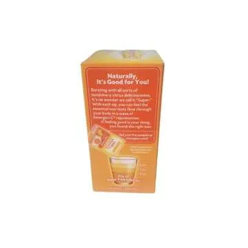 Emergen-C Dietary Supplement with 1000mg Vitamin C (Super Orange Flavor, 0.32 Ounce each, 30 count (Pack of 3-10 packs)