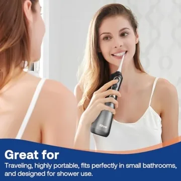 Bitvae Portable Water Dental Flosser with 6 Tips