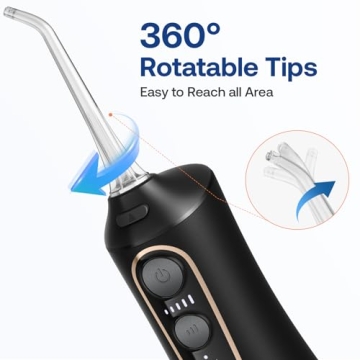 Bitvae Portable Water Dental Flosser with 6 Tips