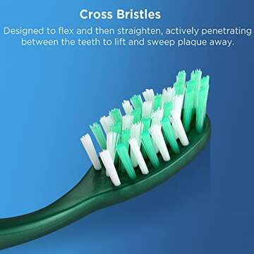Fremouth Extra Firm Toothbrushes for Adults, 6 Count