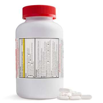 Timely Acetaminophen 500mg - 500 Caplets - Extra Strength Pain Relief - Compared to the active ingre...