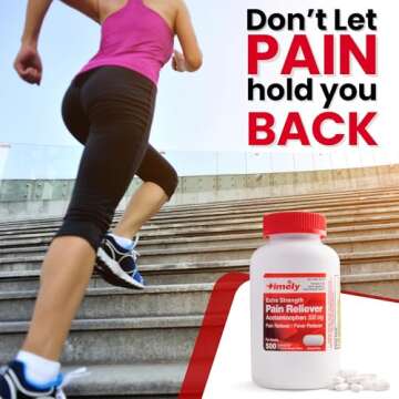 Timely Acetaminophen 500mg - 500 Caplets - Extra Strength Pain Relief - Compared to the active ingredient in Extra Strength Tylenol - Menstrual Cramps, Fever Reducer, Minor Pain of Arthritis