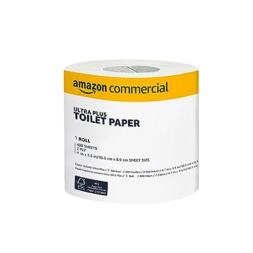 AmazonCommercial 2-Ply Ultra Plus Toilet Paper - Soft & Septic Safe