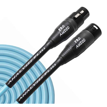 Analysis Plus Blue Suede Oval Microphone Cable 10ft