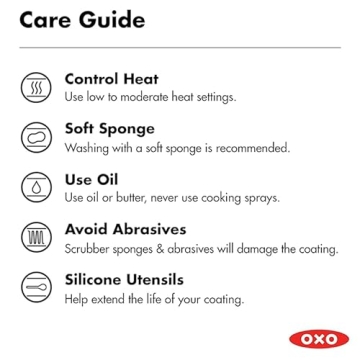 OXO 3 Piece Frying Pan Skillet Set Nonstick and Oven Safe