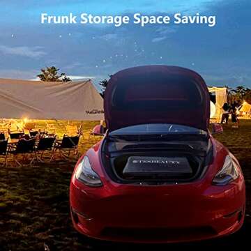 Tesbeauty Tesla Model Y Camping Mattress and Model Y Camping Privacy Curtains 8pcs