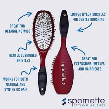 Spornette Super Looper Wig Brush Set – Detangle With Ease
