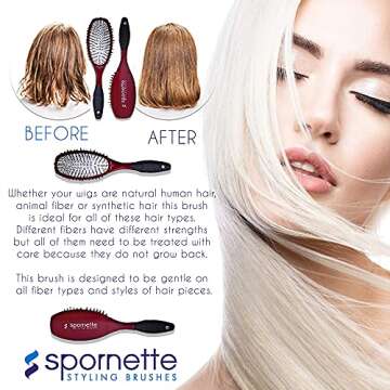 Spornette Super Looper Wig Brush Set – Detangle With Ease