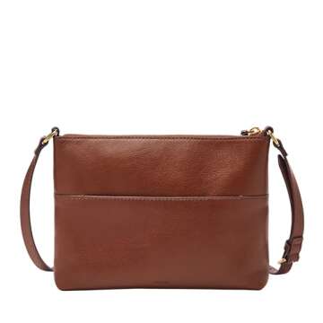 Elegant Fossil Fiona Leather Crossbody Purse for Women
