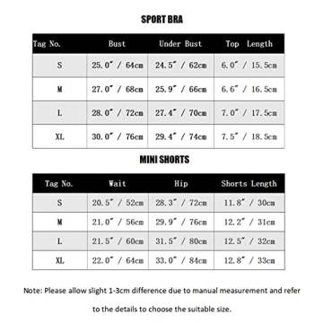 ABOCIW Women's Soft Supportive 2-Piece Workout Set