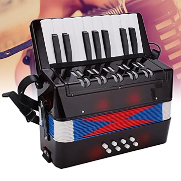 Beginner 17 Key Piano Accordion with 8 Bass Straps