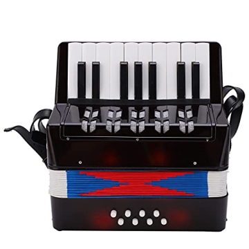 Beginner 17 Key Piano Accordion with 8 Bass Straps