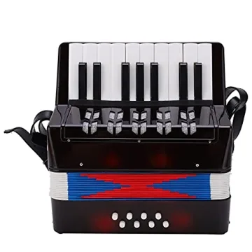 Beginner 17 Key Piano Accordion with 8 Bass Straps