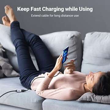 UGREEN 2 Pack USB Extension Cable, (3 FT+ 3 FT) USB Extender USB 3.0 Extension Cable Nylon Braided Compatible with Webcam, Camera, Phone, USB hub, Mouse, Keyboard, Printer, Hard Drive, Headset