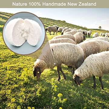 Kainga Recka Wool Dryer Balls, 9-Pack Organic Dryer Balls, 100% New Zealand Wool Handmade Chemical-Free Eco Dryer Balls - Laundry Reusable, Anti Static Reduces Clothes Wrinkles & Shorten Drying Time