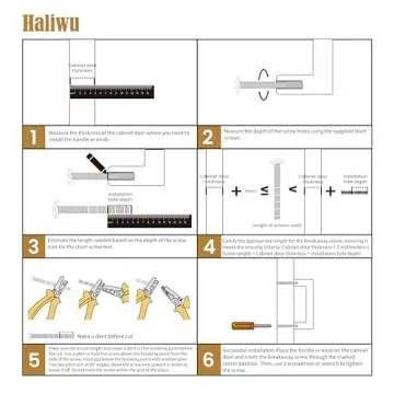 Haliwu Gold Acrylic Handles for Dresser and Cabinets 10 Pack