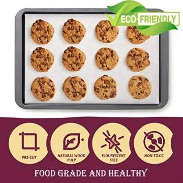 Hiware 250 Pcs Parchment Paper Sheets for Baking, 12 X 16 Inch, Fit for Half Sheet Pans, Precut Non-Stick Parchment Paper for Baking, Cooking, Grilling, Air Fryer and Steaming - 333 SQ.FT