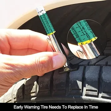 Smart Tire Tread Depth Gauge with Color Coding