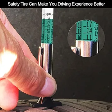 Smart Tire Tread Depth Gauge with Color Coding