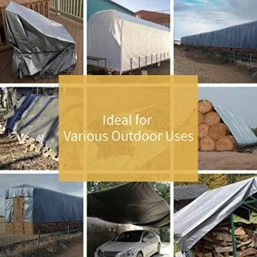 GUARD SHIELD Heavy Duty Tarp 16x20 Feet Waterproof Cover