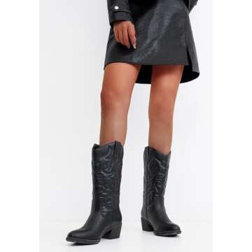 Vepose Women's Stylish Western Cowboy Boots for All Occasions