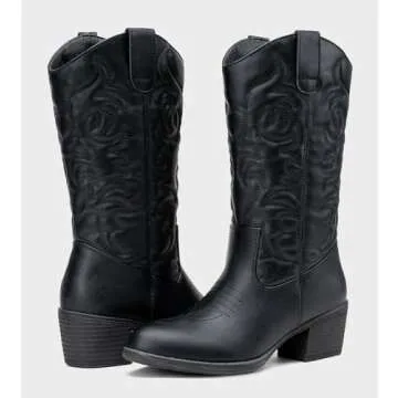 Vepose Women's Stylish Western Cowboy Boots for All Occasions