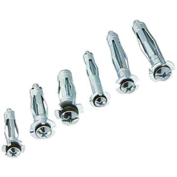 Cal Hawk Tools 40Pc Molly Bolt Set: Reinforced Fastening Power for All Your Needs