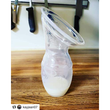 Haakaa Silicone Breastfeeding Manual Breast Pump Milk Pump 100% Food Grade Silicone BPA PVC and Phthalate Free | 4 oz Capacity