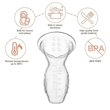Haakaa Silicone Breastfeeding Manual Breast Pump Milk Pump 100% Food Grade Silicone BPA PVC and Phthalate Free | 4 oz Capacity