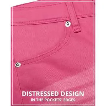 GRAPENT Womens Plus Size Jeans for Women Stretch High Waisted Flare Jeans Ripped Jeans Womens Stretch Jeans 70s Outfits for Womens Jeans Size 12 Wide Leg Pants for Women Color Hot Pink Size 14