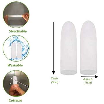 Kris-kikomy Gel Finger Protectors for Pain Relief