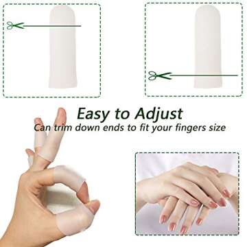 Kris-kikomy Gel Finger Protectors for Pain Relief