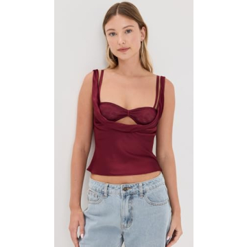 Lioness Delilah Top Burgundy for Every Occasion
